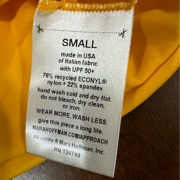 New! Mara Hoffman Abigail Bikini Top Size Small - Picture 6 of 8